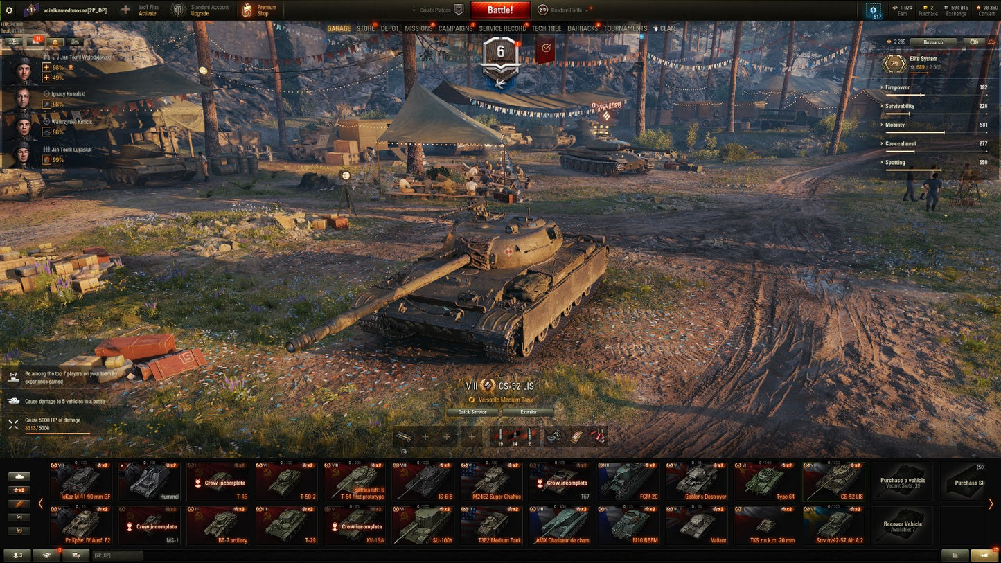 WOT EU ACCOUNT EU 8 Tier X tanks 15 premium tanks 600K credits 1000bons 28K free exp. + WOT 2.0 REWARDS!!!