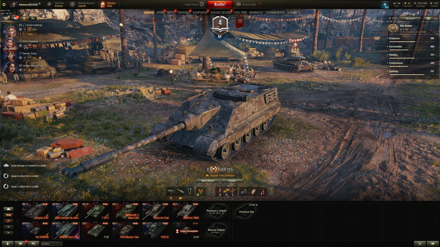 WOT ACCOUNT EU 14 X Tier tanks 5 premium tanks 3,7M Credits 39K Battles + WOT 2.0 REWARDS!!!