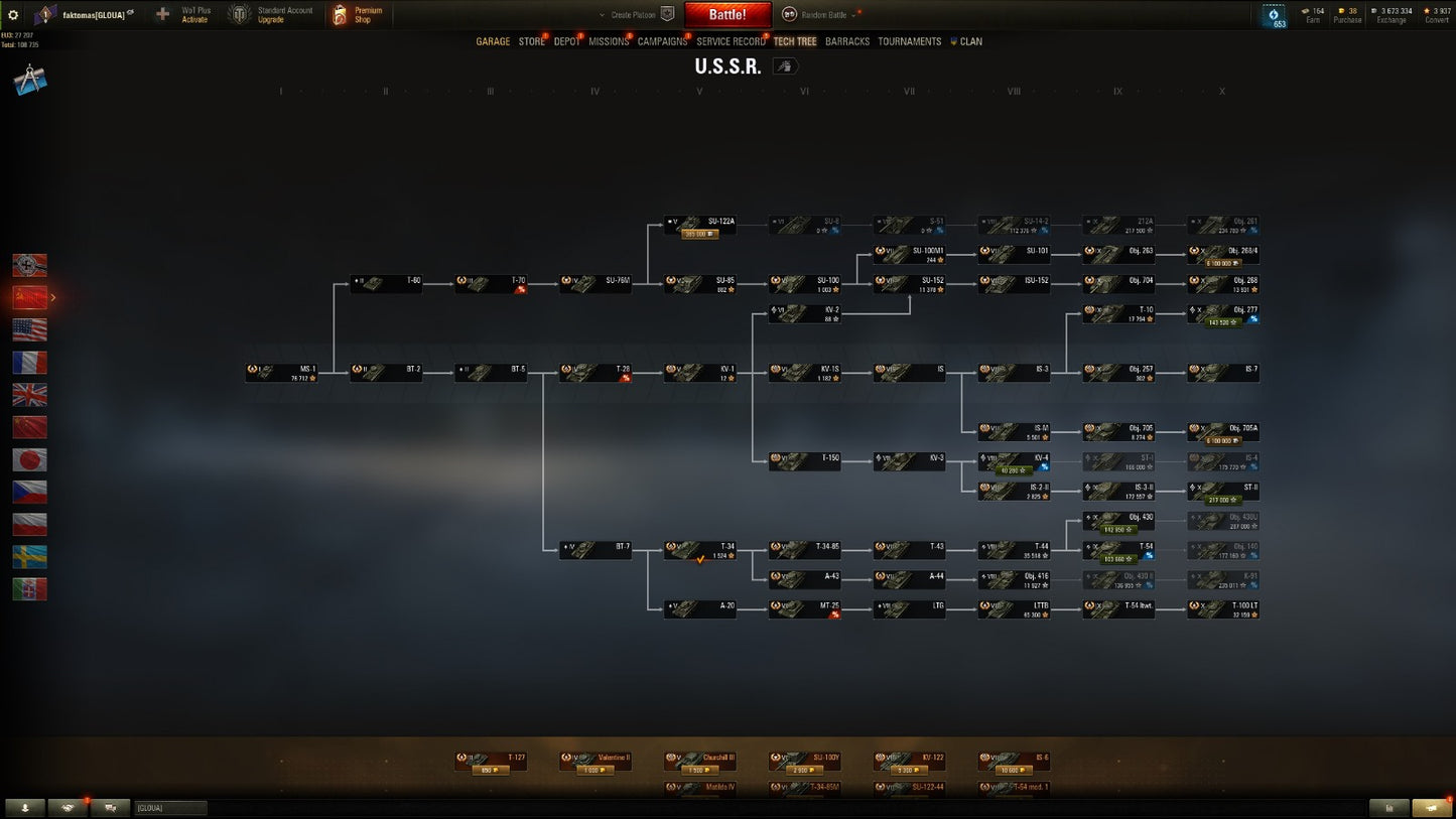 WOT ACCOUNT EU 14 X Tier tanks 5 premium tanks 3,7M Credits 39K Battles + WOT 2.0 REWARDS!!!