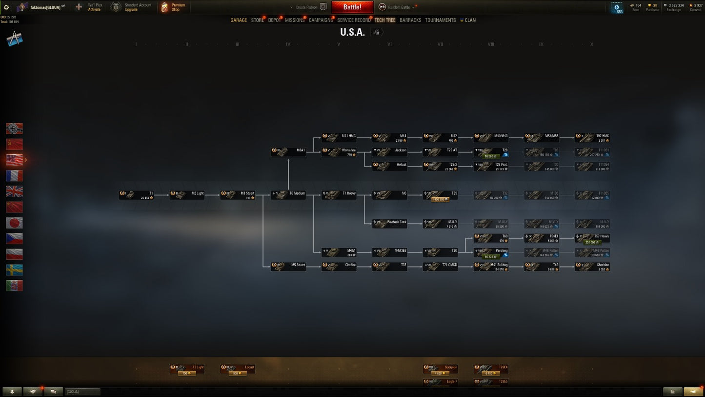 WOT ACCOUNT EU 14 X Tier tanks 5 premium tanks 3,7M Credits 39K Battles + WOT 2.0 REWARDS!!!