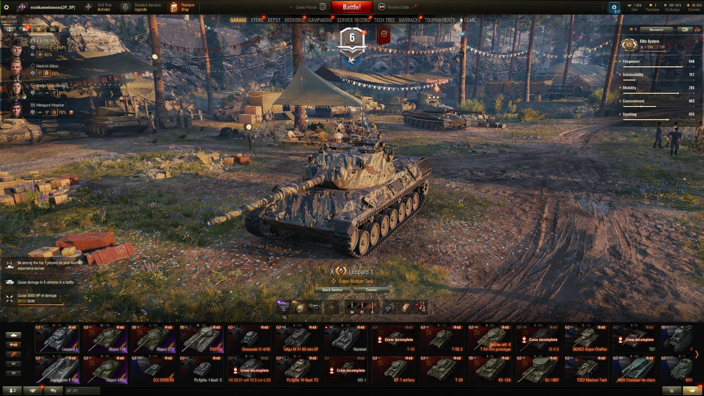 WOT EU ACCOUNT EU 8 Tier X tanks 15 premium tanks 600K credits 1000bons 28K free exp. + WOT 2.0 REWARDS!!!