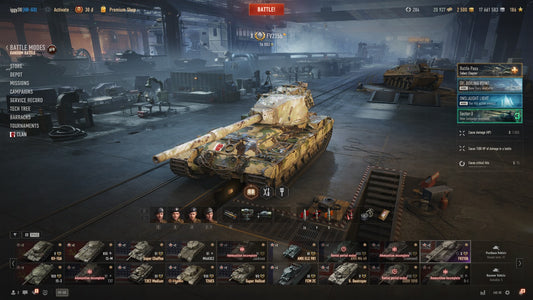 WOT ACCOUNT EU 3 X TIER TANKS, 3 IX TIER TANKS, 4 VIII TIER TANKS, 17,6M CREDITS, 2500 GOLD, BONDS 21K